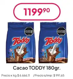 Hergo Toddy cacao oferta