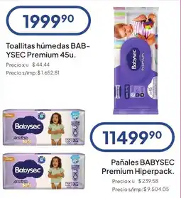 Hergo Babysec toallitas húmedas premium oferta