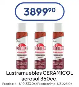 Hergo Ceramicol lustramuebles aerosol oferta