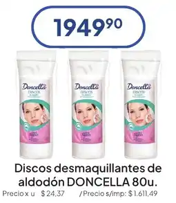Hergo Doncella discos desmaquillantes de alododón oferta