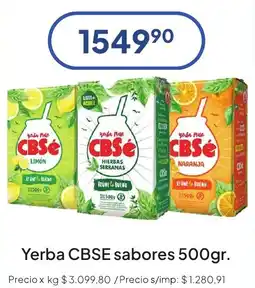 Hergo Yerba CBSE sabores oferta