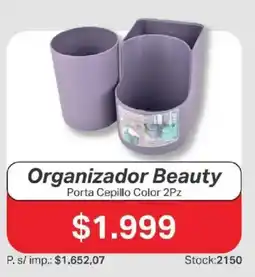 Ferniplast Organizador Beauty Porta Cepillo Color 2Pz oferta