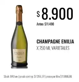 Super MAMI Emilia champagne oferta
