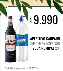 Super MAMI Carpano aperitivo carpano oferta
