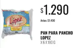 Super MAMI Lopez pan para pancho oferta