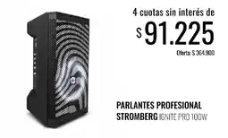 Super MAMI Stromberg parlantes profesional ignite pro 100w oferta