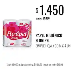 Super MAMI Floripel papel higiénico oferta