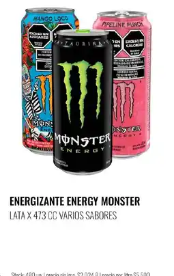 Super MAMI Monster energy energizante varios sabores oferta