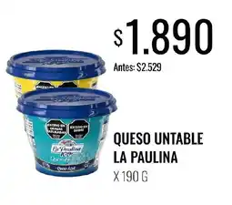 Supermercados Tadicor La paulina queso untable oferta