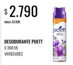Supermercados Tadicor Poett desodorante oferta