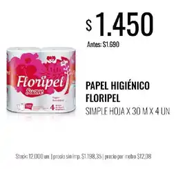 Supermercados Tadicor Floripel papel higiénico oferta