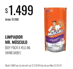 Supermercados Tadicor Mr. Músculo limpiador oferta