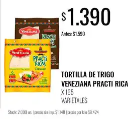 Super MAMI Veneziana tortilla de trigo practi rica oferta