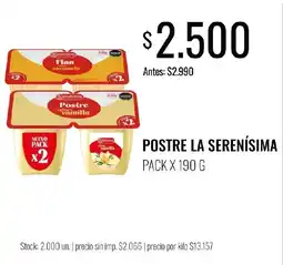 Super MAMI Postre la serenisima oferta