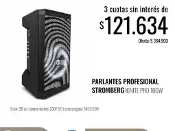 Supermercados Tadicor Stromberg parlantes profesional ignite pro 100w oferta