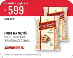 Supermercados Tadicor San agustín fideos oferta