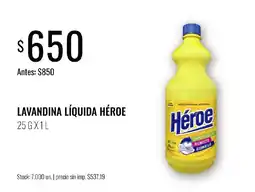 Supermercados Tadicor Heroe lavandina liquida oferta