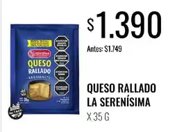 Supermercados Tadicor La serenisima queso rallado reggianito oferta