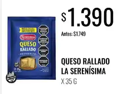 Super MAMI La serenisima queso rallado reggianito oferta