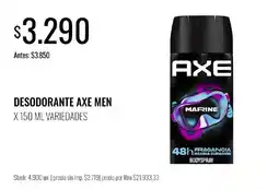 Super MAMI Axe desodorante axe men oferta