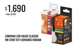Supermercados Tadicor Ledvance/osram lampara led value classic oferta