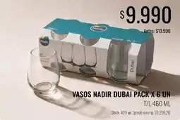 Supermercados Tadicor Nadir vasos dubai oferta
