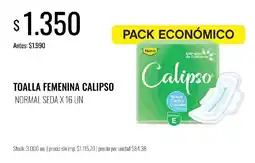 Supermercados Tadicor Calipso toalla femenina oferta