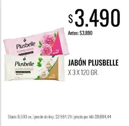 Supermercados Tadicor Plusbelle jabón oferta