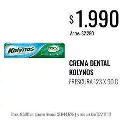 Supermercados Tadicor Kolynos crema dental frescura oferta