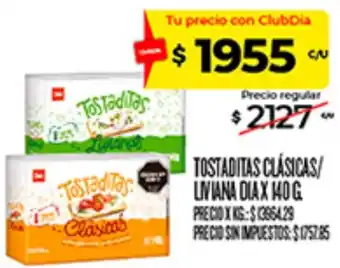Liviana dia tostaditas clasicas