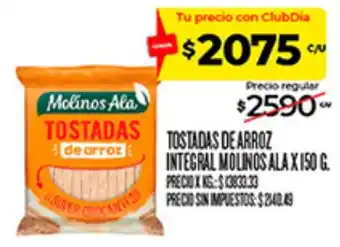 Molinosa la tostadas de arroz