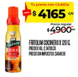 Supermercados DIA Cocinero fritolim cocinero oferta