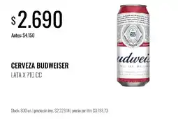 Supermercados Tadicor Budweiser cerveza oferta