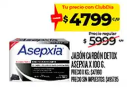 Supermercados DIA Asepxia jabón carbón detox oferta