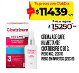 Supermercados DIA Cicatricure crema age care humectante oferta