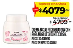 Supermercados DIA Bonte crema facial regeneradora con rosa mosqueta oferta