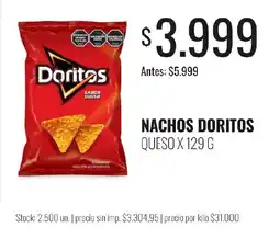 Supermercados Tadicor Doritos nachos queso oferta