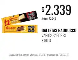 Supermercados Tadicor Bauducco galletas varios sabores oferta