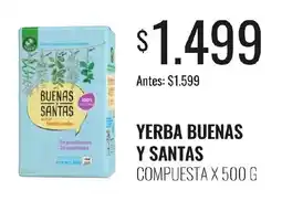 Supermercados Tadicor Buenas santas yerba buena y santas compuesta oferta