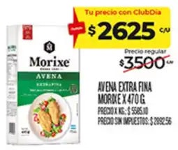 Supermercados DIA Morixe avena extra fina oferta
