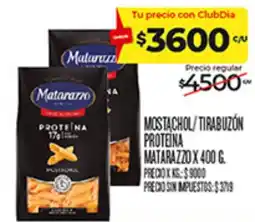 Supermercados DIA Matarazzo mostachol/tirabuzón proteína oferta