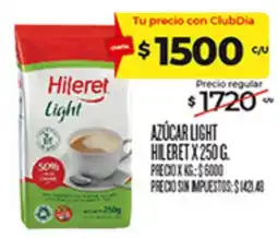 Supermercados DIA Hileret azúcar light oferta