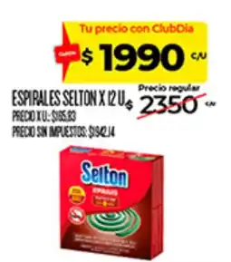 Supermercados DIA Seilton espirales oferta
