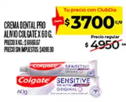 Supermercados DIA Colgate crema dental pro alivio oferta