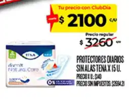 Supermercados DIA Tena protectores diarios sin alas oferta