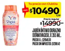 Supermercados DIA Vagisil jabón íntimo durazno oferta