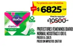 Supermercados DIA Nosotras protectores femeninos diarios normal oferta
