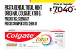 Supermercados DIA Colgate pasta dental total mint original oferta