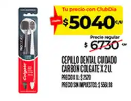 Supermercados DIA Colgate cepillo dental cuidado carbon oferta