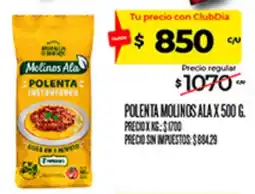 Supermercados DIA Molinos Ala polenta instantánea oferta
